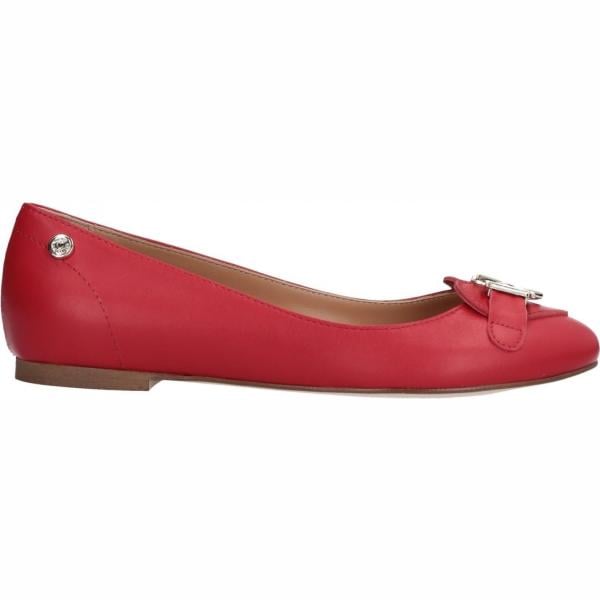 Ballerine senza tacco con punta tonda in pelle tinta unita Love Moschino tinta unita