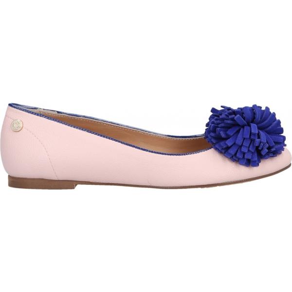 Ballerine fantasia effetto scamosciato senza tacco con punta tonda Love Moschino multicolore