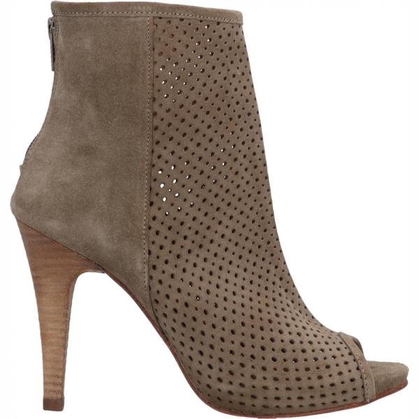 Stivaletti effetto scamosciato con zip open toe tinta unita Catarina Martins tinta unita