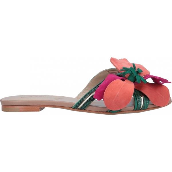 sandali in pelle Sofia M. verde animalier