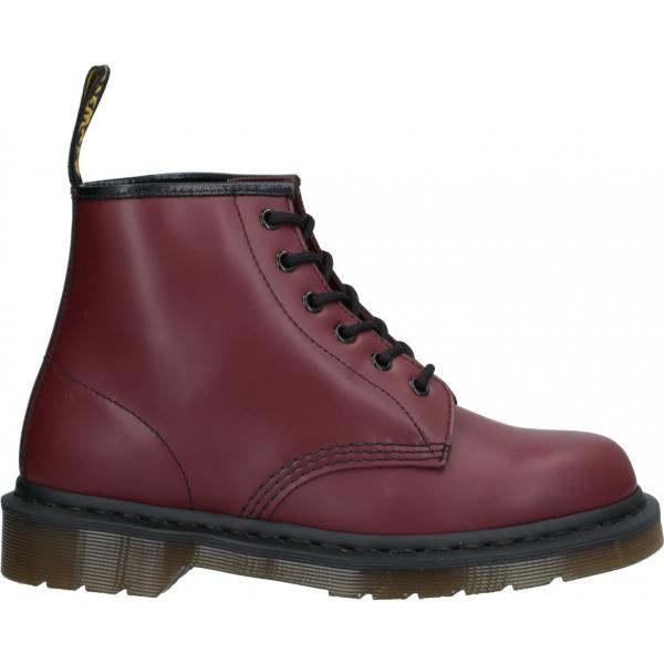 stivaletti Dr. Martens rosso tinta unita
