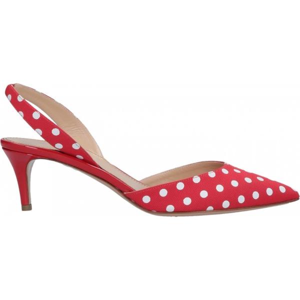 Décolleté slingback a pois con tacco spillo a punta Lerre a pois