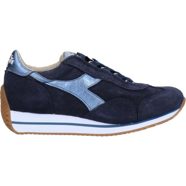sneakers Diadora Heritage blu tinta unita