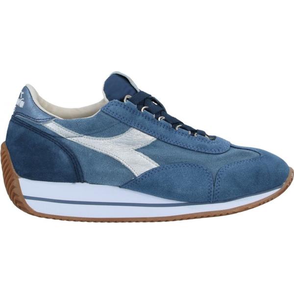 sneakers Diadora Heritage blu tinta unita