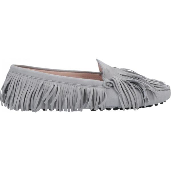 mocassini Tods grigio tinta unita