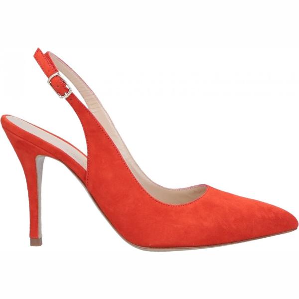 Décolleté slingback effetto scamosciato con tacco spillo e fibbia a punta tinta unita Luca Valentini tinta unita