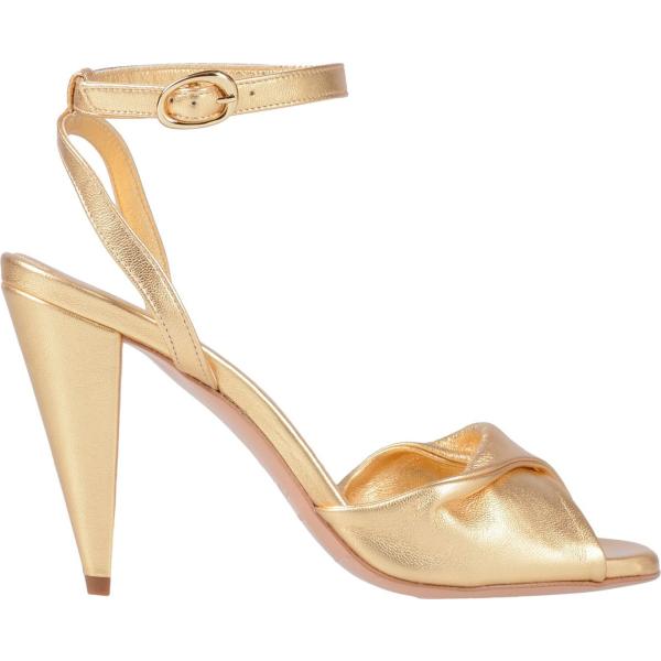 sandali col tacco Maje giallo tinta unita