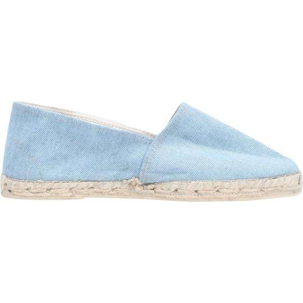 Espadrillas con punta tonda pianta larga in denim tinta unita George J. Love tinta unita