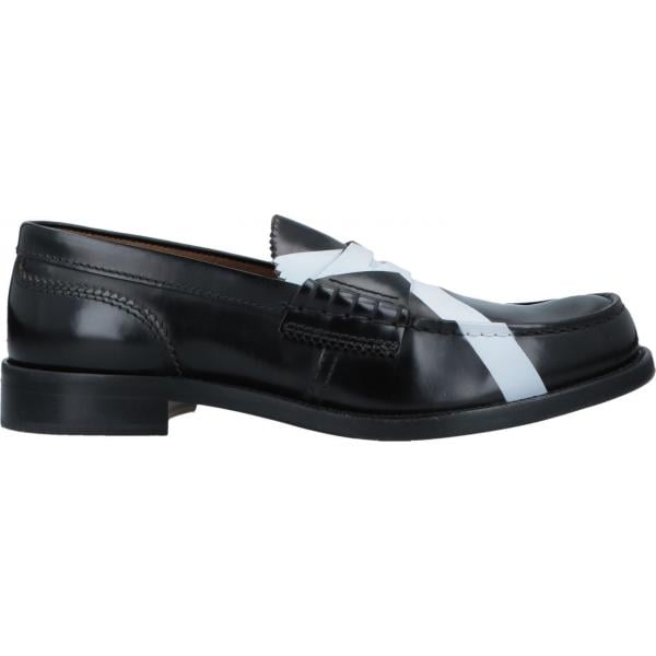 mocassini College nero tinta unita