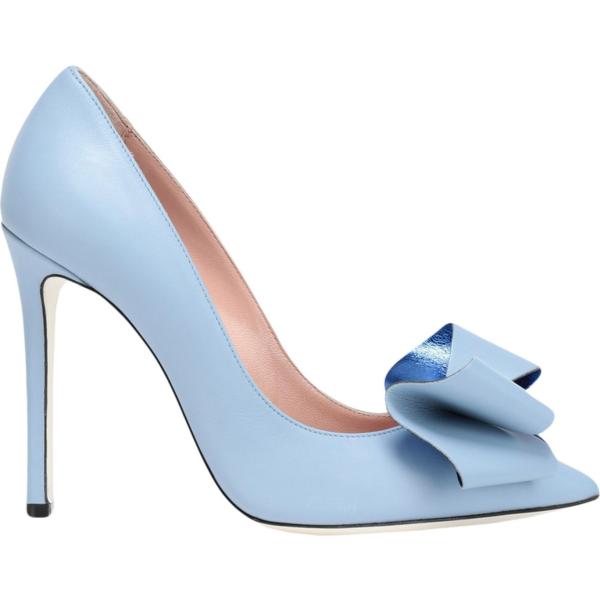 décolleté Pollini blu tinta unita