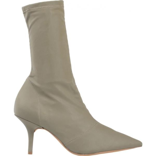 stivaletti Yeezy verde tinta unita