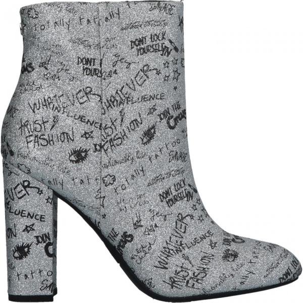 Stivaletti fantasia glitter con tacco squadrato e zip interno sfoderato con punta tonda in pelle sintetica CIRCUS by SAM EDELMAN multicolore