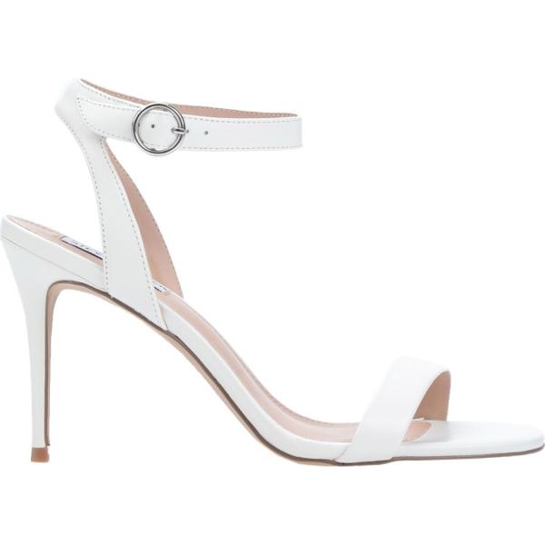 sandali col tacco Steve Madden bianco tinta unita