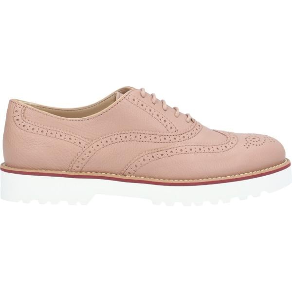 scarpe stringate da donna in bianco neve senza tacco a punta in pelle Hogan