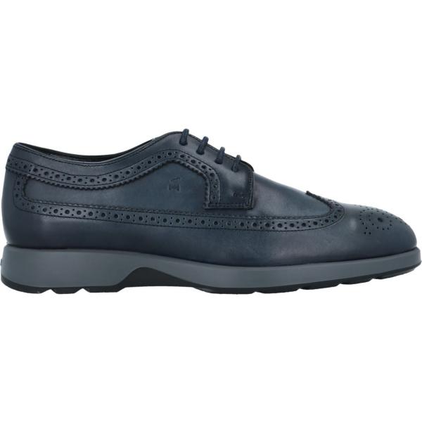 scarpe stringate Hogan blu tinta unita