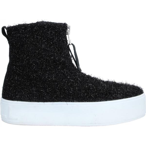 sneakers alte Apepazza nero tinta unita