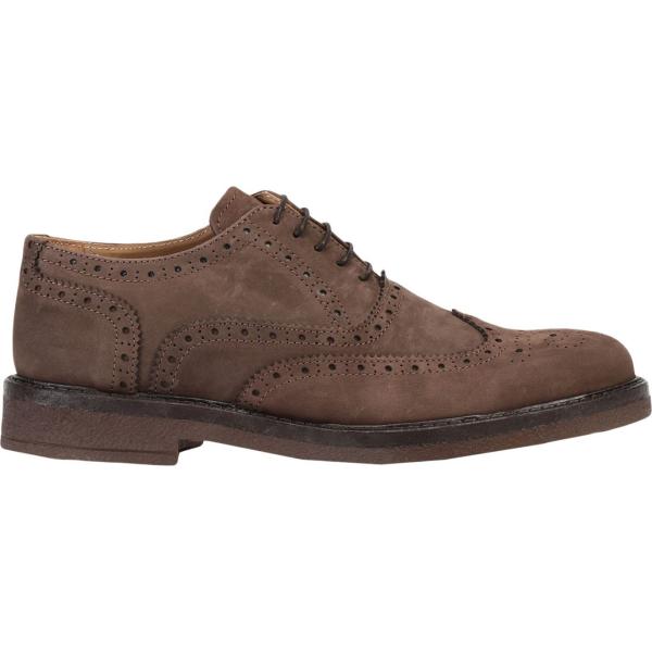 scarpe stringate Leonardo Principi marrone tinta unita