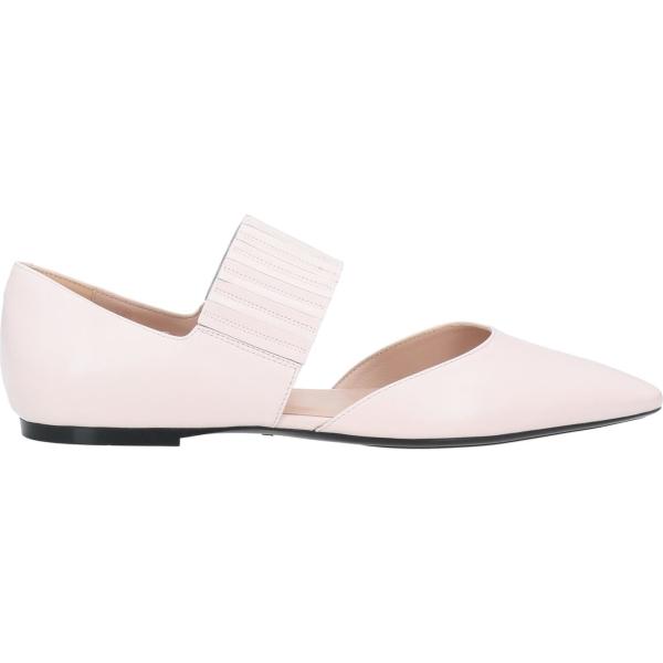 Ballerine da donna in bianco neve senza tacco a punta in pelle Tod's