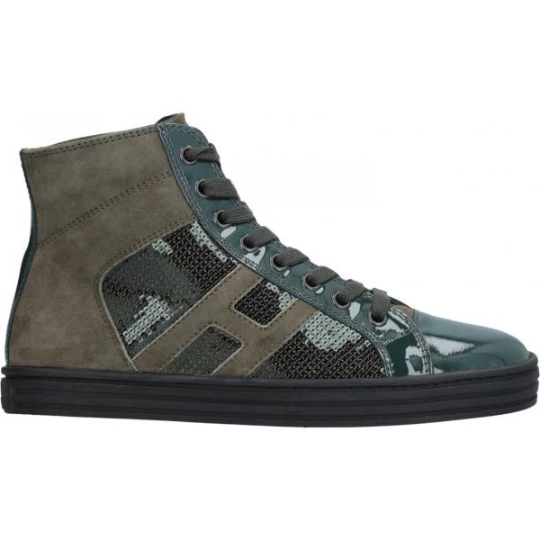 sneakers Hogan Rebel nero tinta unita