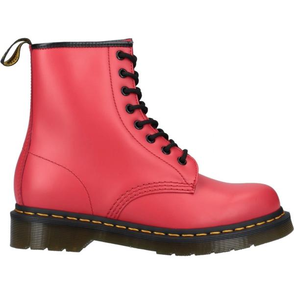 stivaletti Dr. Martens rosso tinta unita