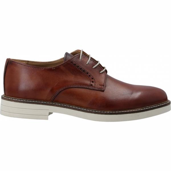 scarpe stringate CAFèNOIR marrone tinta unita