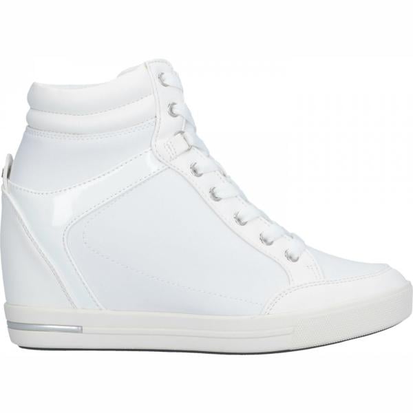 sneakers alte Guess bianco tinta unita