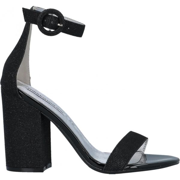 sandali col tacco Francesco Milano nero tinta unita