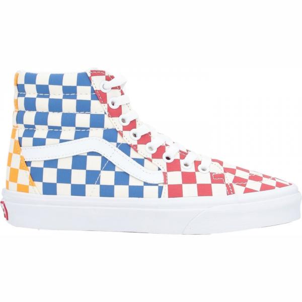 sneakers alte Vans rosso a quadri