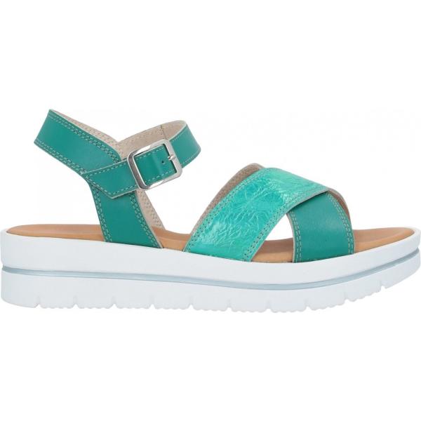 sandali col tacco Piampiani verde