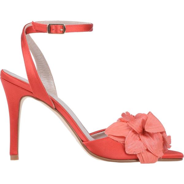 sandali col tacco Marian rosso tinta unita