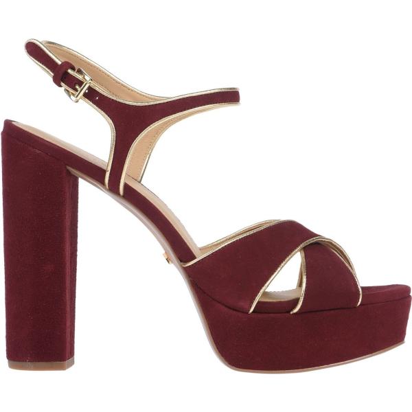 sandali col tacco Michael Michael Kors rosso tinta unita