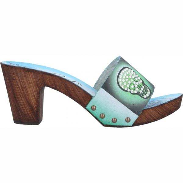sabot CAFèNOIR verde con stampe