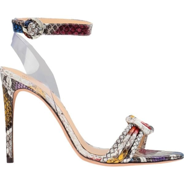 sandali col tacco Alexandre Birman marrone serpente