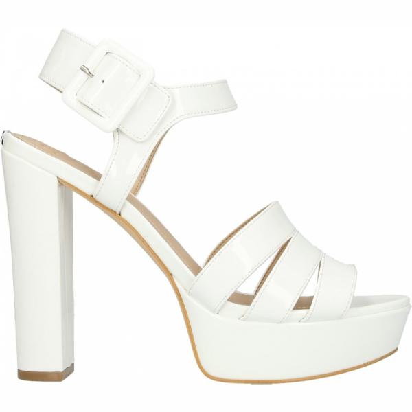 sandali col tacco Guess bianco tinta unita