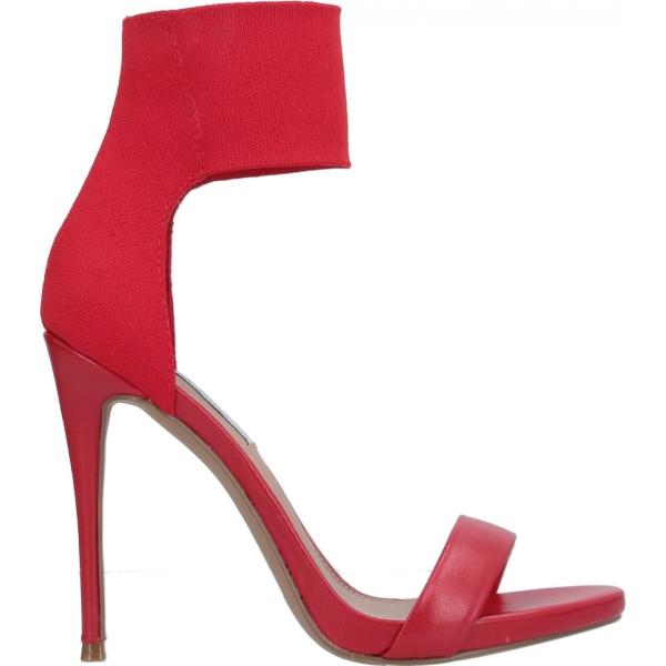 sandali col tacco Steve Madden rosso tinta unita
