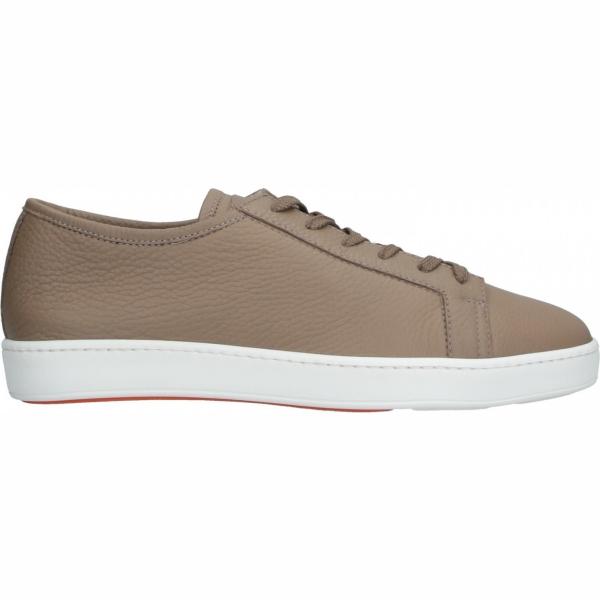 sneakers Santoni grigio tinta unita