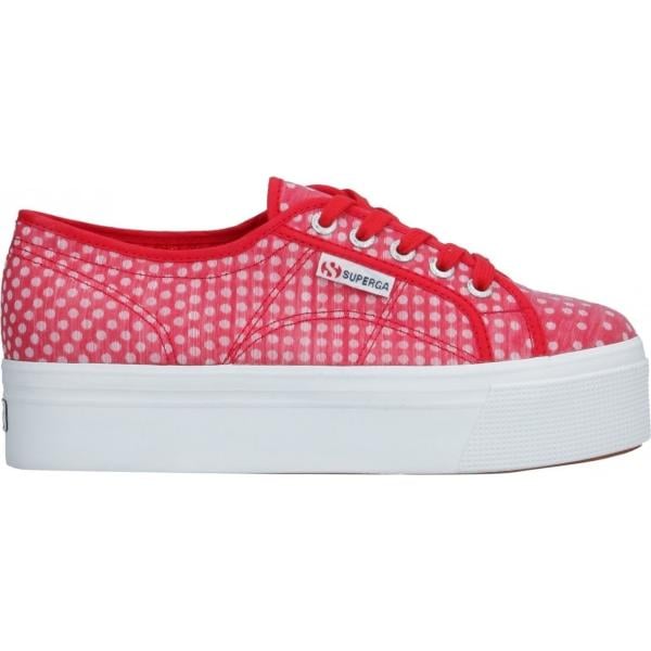 sneakers Superga rosso a pois