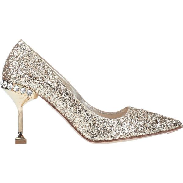 Décolleté con strass glitter a punta tinta unita Miu Miu tinta unita