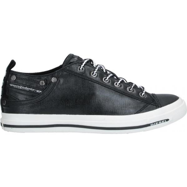 sneakers Diesel nero tinta unita