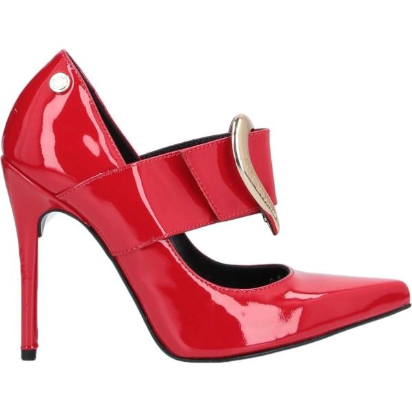 décolleté Love Moschino rosso tinta unita