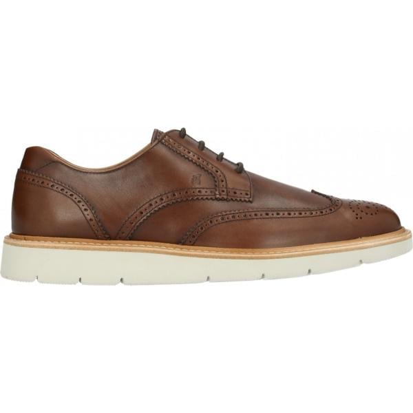 scarpe stringate Hogan marrone tinta unita