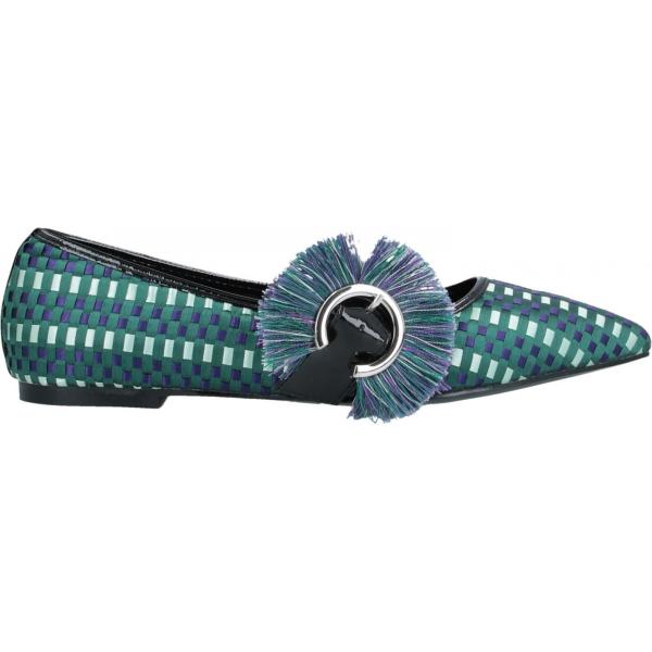 ballerine Noa Harmon verde a quadri