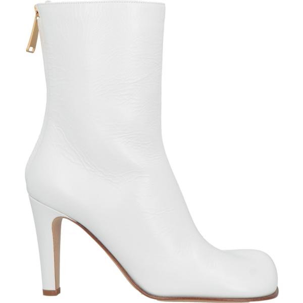 stivaletti Bottega Veneta bianco tinta unita