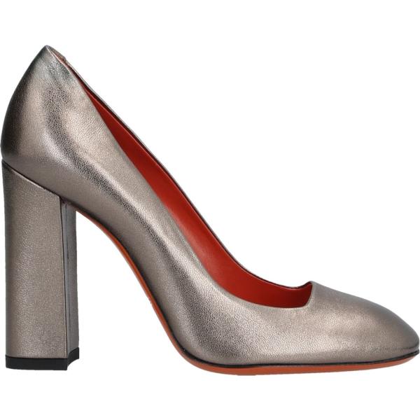 décolleté Santoni marrone tinta unita