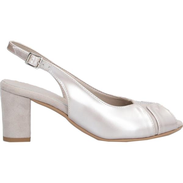 sandali col tacco Valleverde grigio tinta unita