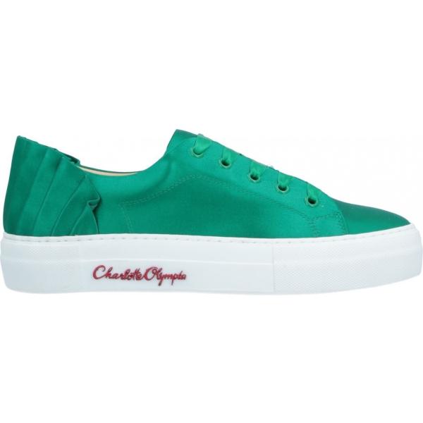 sneakers Charlotte Olympia verde tinta unita