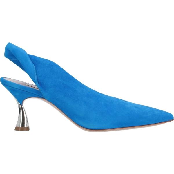 décolleté Casadei blu tinta unita