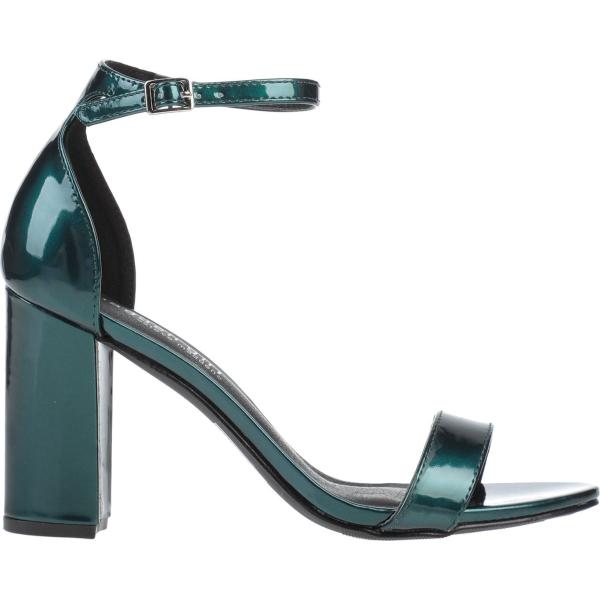 sandali in pelle Madden Girl verde tinta unita