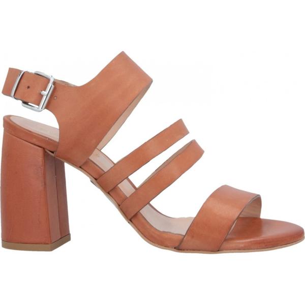 sandali col tacco Eliana Bucci marrone tinta unita