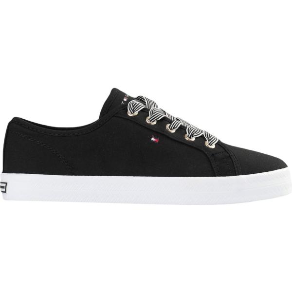 sneakers Tommy Hilfiger nero tinta unita